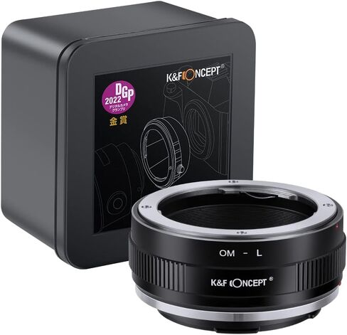 K&F Concept Lens Mount Adapter OM-L Manual Focus Compatible with Olympus OM SLR Lens to L Mount Camera Body in Kuwait