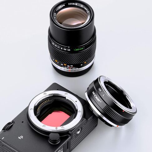 K&F Concept Lens Mount Adapter OM-L Manual Focus Compatible with Olympus OM SLR Lens to L Mount Camera Body in Kuwait