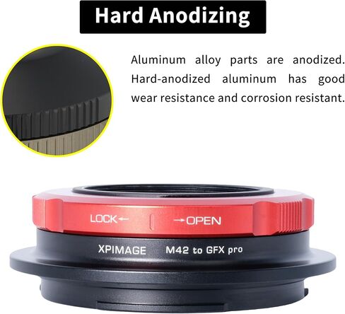 Lens Mount Adapter Ring Compatible with M42 Screw Thread Lens to Fujifilm GFX Camera GFX50 GFX100 in Kuwait