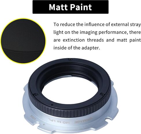 Lens Mount Adapter Ring Compatible with Minolta MD MC Lens to Arri LPL Camcorder in Kuwait