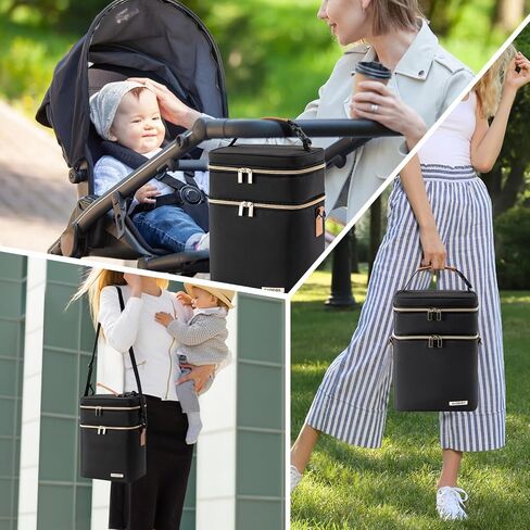 Breastmilk Cooler Bag with Ice Pack Fits 6 Baby Bottles Up to 9 Ounce in Kuwait