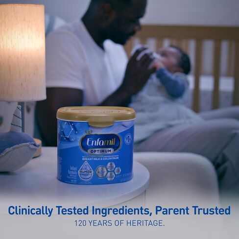 Enfamil Optimum (Enspire), Our Closest Formula to Breast Milk, Immune-Supporting Lactoferrin and Brain-Building DHA Baby Formula, Powder 20.5 Oz Tub in Kuwait