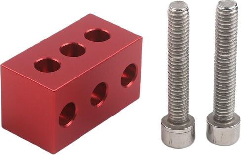 Aluminum Alloy Cushion Block for Astronomical Telescope Guiding Ring, Vibration Reduction Horizontal Lifting Mount for 36mm and 50mm Scopes(36mm Red) in Kuwait