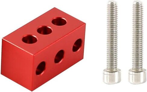 Aluminum Alloy Cushion Block for Astronomical Telescope Guiding Ring, Vibration Reduction Horizontal Lifting Mount for 36mm and 50mm Scopes(36mm Red) in Kuwait