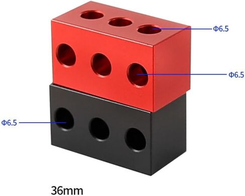 Aluminum Alloy Cushion Block for Astronomical Telescope Guiding Ring, Vibration Reduction Horizontal Lifting Mount for 36mm and 50mm Scopes(36mm Red) in Kuwait