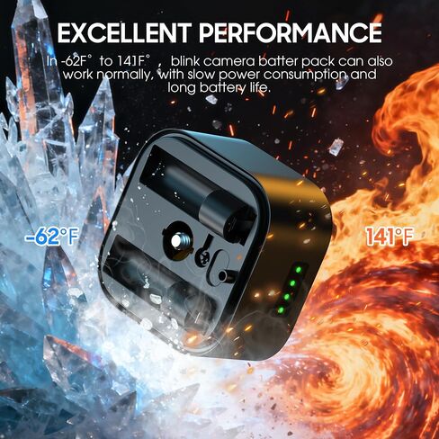 Battery for Blink Outdoor 4 Bullet Camera, 6800mAh Rechargeable Lithium Battery Extension Pack, Waterproof, Long Lasting in Kuwait