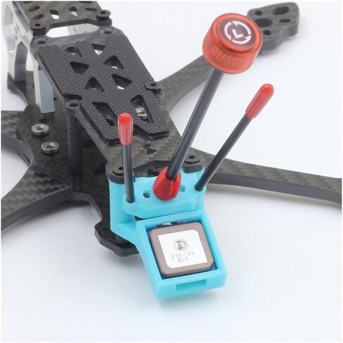Printed GPS Module Mount TPU Holder Fixed Bracket Seat Compatible with M80 PRO BN-----180 BN-----220 BN-----280 BN-----880 FPV Racing Drone Mark5 Frame(Blue 28X28 GPS) in Kuwait