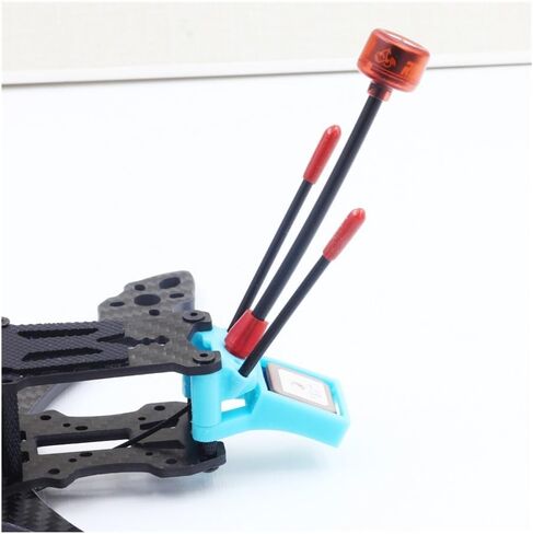 Printed GPS Module Mount TPU Holder Fixed Bracket Seat Compatible with M80 PRO BN-----180 BN-----220 BN-----280 BN-----880 FPV Racing Drone Mark5 Frame(Blue 28X28 GPS) in Kuwait