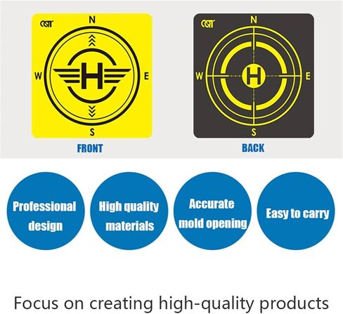 Fast Foldable PU Landing Pad for Insta360 Antigravity A1 8K Drone, Mini 5 Pro Landing Mat, 43cm Double Sided Universal Camera Drone Park Mat, Portable Helipad Quadcopters Accessories in Kuwait