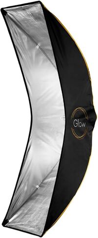 Glow EZ Lock ARC Curved Strip Softbox with Bowens Mount (14" x 48") | EZ Lock frame with Bowens mount and curved diffuser for headshots, portraits and studio lighting in Kuwait