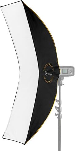 Glow EZ Lock ARC Curved Strip Softbox with Bowens Mount (14" x 48") | EZ Lock frame with Bowens mount and curved diffuser for headshots, portraits and studio lighting in Kuwait