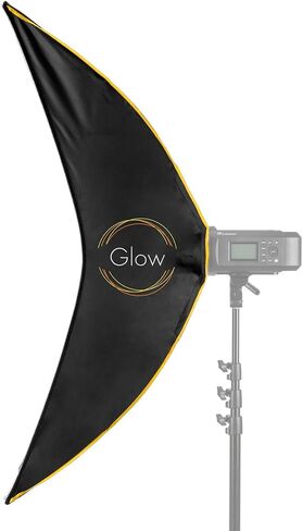 Glow EZ Lock ARC Curved Strip Softbox with Bowens Mount (14" x 48") | EZ Lock frame with Bowens mount and curved diffuser for headshots, portraits and studio lighting in Kuwait