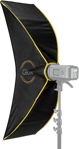 Glow EZ Lock ARC Curved Strip Softbox with Bowens Mount (14" x 48") | EZ Lock frame with Bowens mount and curved diffuser for headshots, portraits and studio lighting in Kuwait