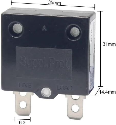 1pc 98AR Series 9A Electronic Starter Protection Thermal Switch Overload Circuit Breaker in Kuwait