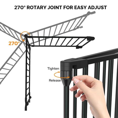 Bonnlo 120.5-Inch Metal Fireplace Fence Guard 5-Panel Baby Safety Gate/Barrier/Play Yard with Door Christmas Tree Fence Hearth Gate for Kids/Pet/Toddler/Dog/Cat, Black in Kuwait