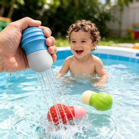 3Pack Bath Toys for Toddlers 1-6-Sensory Squeezing Toys for Children's bathtubs and Swimming Pools-Toddler Water Toys in Kuwait