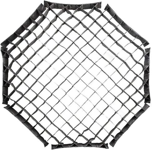 Compatible for Triopo KS K2 KX Octagon Umbrella Honeycomb Grid | Hook-loop border restricts light spread, cuts stray glow for portrait & product shooting(65cm) in Kuwait