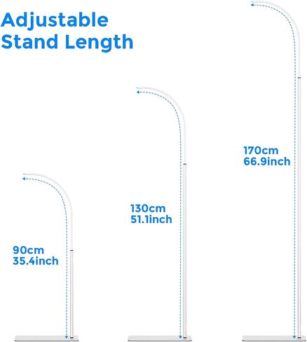 Baby Monitor Floor Stand Universal Stand Compatible with Nanit Pro, HelloBaby, Infant Optics DXR-8 Pro, VTech, 35"-69" Adjustable Height, Heavy Duty Anti-Tipping Base & Hidden Cable Mount in Kuwait