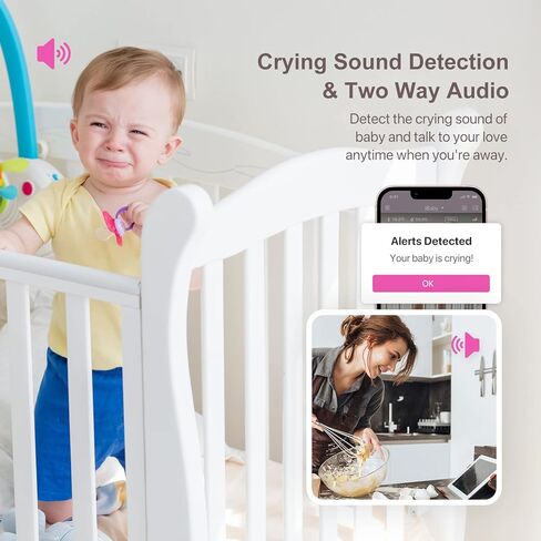 iBaby Smart Baby Breathing Monitor - with Camera and Audio, Tracking Baby's Breathing, Sleeping, Movement. i2 Wi-Fi Video Baby Monitor, Contactless, Work with Smartphone. in Kuwait