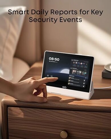 eufy Security Indoor Cam S350 with Smart Display E10, Dual Cameras, 4K UHD Security Camera with 8× Zoom, 360° Camera, Baby Monitor, Pet camera, Human/Pet Detection, AI Tracking, 2.4G/5G Wi-Fi, Plug in in Kuwait