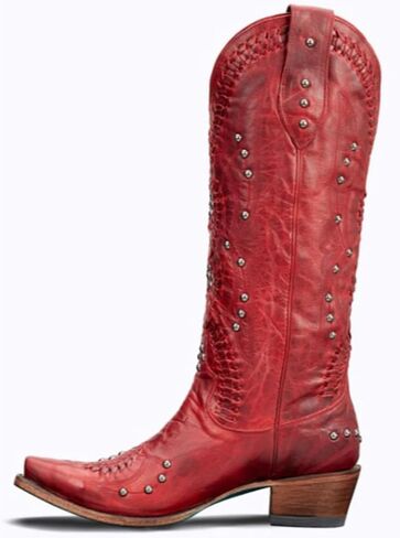 Lane Women's Women'S Cossette Tall Western Boot Snip Toe Ruby 9 1/2 M US in Kuwait