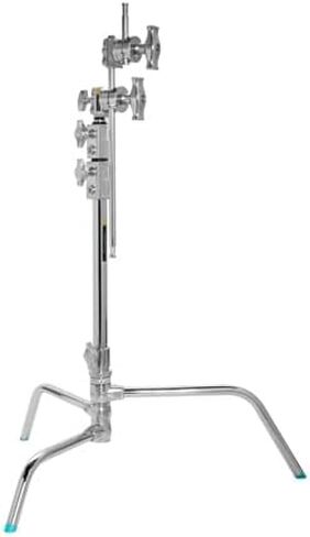 Flashpoint 20" Quick Release Turtle Base C-Stand Kit with 2.5" Grip Head 20" Grip Arm (Chrome) in Kuwait