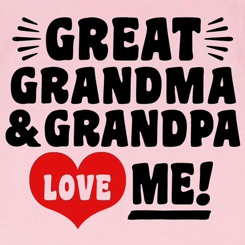 CafePress Great Grandma and Grandpa Love Me Infant T Shirt Cute 100% Cotton Infant Graphic T-Shirt in Kuwait