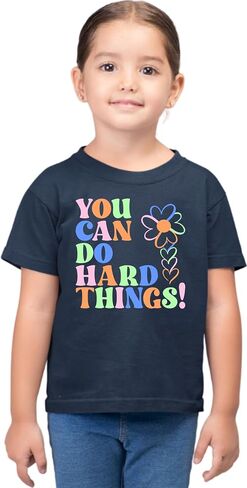 Go All Out You Can Do Hard Things Motivational Teacher Mens Toddler Women Youth T-Shirt in Kuwait