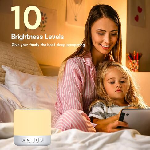Easysleep Soundbar Speakers White Noise Sound Machine with 30 Sounds 12 Night Light 32 Volume 3 Timers Portable Sleep Machine for Office Travel Noise Canceling Lullaby & Rain Sound for Baby, Adults in Kuwait