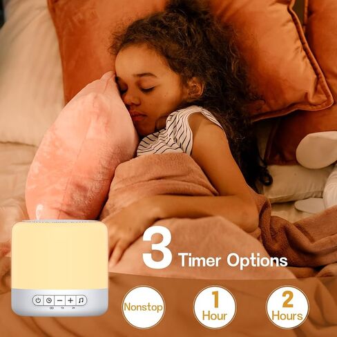 Easysleep Soundbar Speakers White Noise Sound Machine with 30 Sounds 12 Night Light 32 Volume 3 Timers Portable Sleep Machine for Office Travel Noise Canceling Lullaby & Rain Sound for Baby, Adults in Kuwait