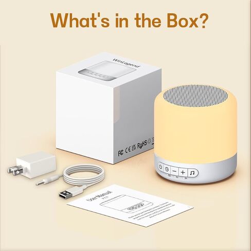 Easysleep Soundbar Speakers White Noise Sound Machine with 30 Sounds 12 Night Light 32 Volume 3 Timers Portable Sleep Machine for Office Travel Noise Canceling Lullaby & Rain Sound for Baby, Adults in Kuwait