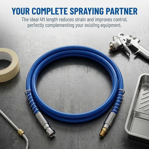 247338 Airless Whip Hose, 4ft 3/16“ Flexible Paint Sprayer Hose, for Graco Magnum Sprayers 247338 (Pressure up to 3000 PSI) in Kuwait