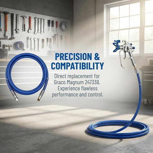 247338 Airless Whip Hose, 4ft 3/16“ Flexible Paint Sprayer Hose, for Graco Magnum Sprayers 247338 (Pressure up to 3000 PSI) in Kuwait