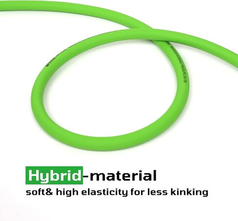 Heavy Duty 3/8" x 100ft EPDM Rubber Air Hose, 300 PSI Max Working Pressure, All-Weather Flexible -40°F to 190°F Pneumatic Hose with 1/4" NPT Brass Fittings and Bend Restrictors in Kuwait
