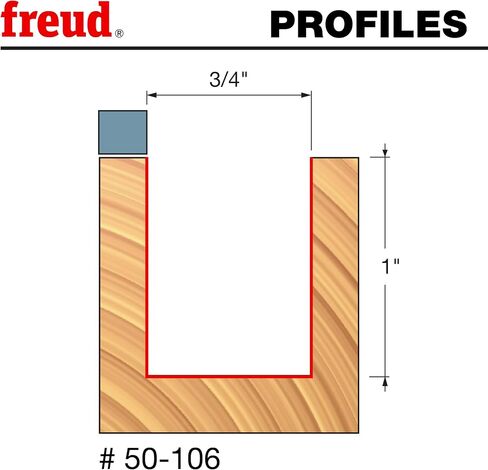 Freud 50-106: 3/4" (Dia.) Top Bearing Flush Trim Bit with 1/4" Shank in Kuwait