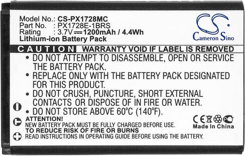 Replacement Battery for Camileo P100 Camileo Air 10 Camileo P100 HD Camileo B10 Pocket Camileo B10 Compatible with PX1728E-1BRS PX1728U 084-07042L-072 PX1728(1200mAh) in Kuwait