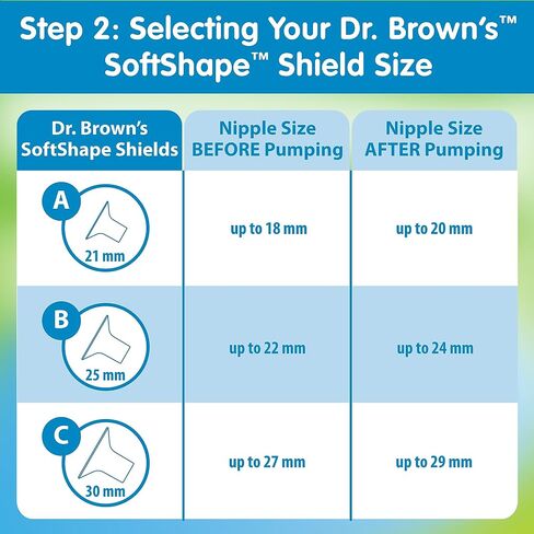 Dr. Brown’s Manual Breast Pump with SoftShape 100% Silicone Shield (B, 25mm flange) & Anti-Colic Options+ Wide-Neck Baby Bottle 5 oz/150 mL, with Level 1 Slow Flow Nipple in Kuwait