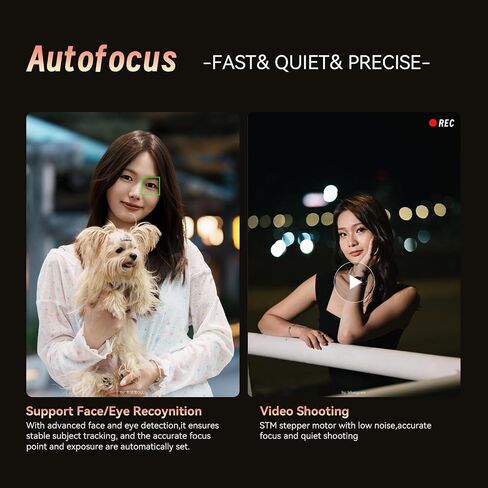 AstrHori AF 85mm F1.8 II Full Frame Lens Upgrade Autofocus Prime Portrait Lens for Panasonic LUMIX S Series & Sigma L Mount Mirrorless Cameras (Black) in Kuwait