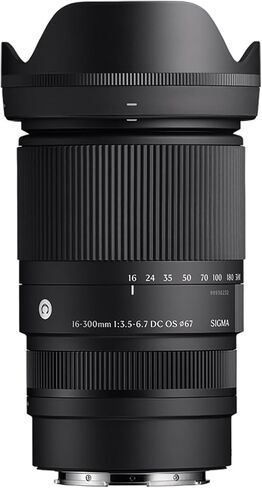 Sigma 16-300mm f/3.5-6.7 DC OS Contemporary Lens for Sony E APS-C, Bundle with UV/CPL/ND Filter Kit, Cleaning Kit, Cap Keeper, PC Software & Sigma 4-Year USA Warranty in Kuwait