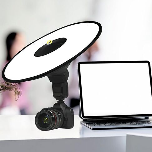 Ciieeo Adjustable Photography Reflector and Flash Diffuser with Cloth Material, Provides Even and Smooth Light, Eliminates Shadows, for Travel and Video Photography in Kuwait