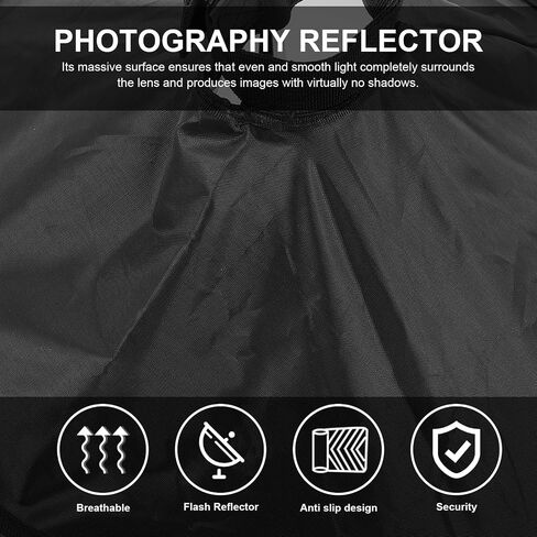 Flash Diffuser Light Reflector Eliminates Shadows for Camera Photography, Black Cloth Material with Even and Smooth Light for Video and Location-Based Environments in Kuwait