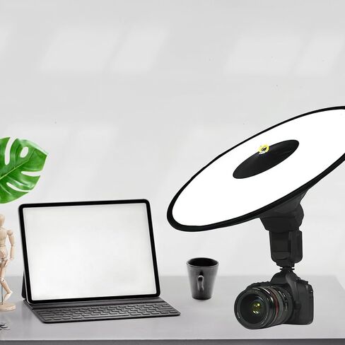 Flash Diffuser Light Reflector Eliminates Shadows for Camera Photography, Black Cloth Material with Even and Smooth Light for Video and Location-Based Environments in Kuwait