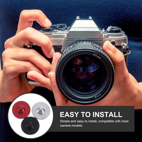 3pcs Soft Metal Shutter Release Button for Camera, Aluminum Alloy with Precise Shutter Control and Easy to Carry, Camera Accessory for Enhanced Photography Experience in Kuwait