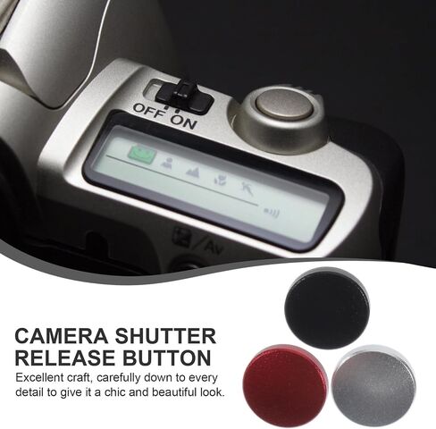 3pcs Soft Metal Shutter Release Button for Camera, Aluminum Alloy with Precise Shutter Control and Easy to Carry, Camera Accessory for Enhanced Photography Experience in Kuwait