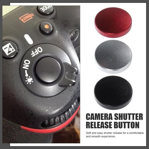3pcs Soft Metal Shutter Release Button for Camera, Aluminum Alloy with Precise Shutter Control and Easy to Carry, Camera Accessory for Enhanced Photography Experience in Kuwait