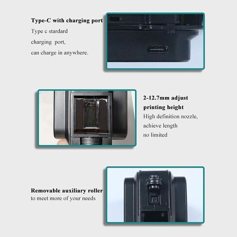 Handheld Inkjet Printer 600DPI Quick Drying 42ml | High resolution printing on multiple surfaces with ergonomic grip and solvent cartridge in Kuwait