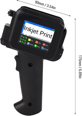 Handheld Inkjet Printer 600DPI Quick Drying 42ml | High resolution printing on multiple surfaces with ergonomic grip and solvent cartridge in Kuwait
