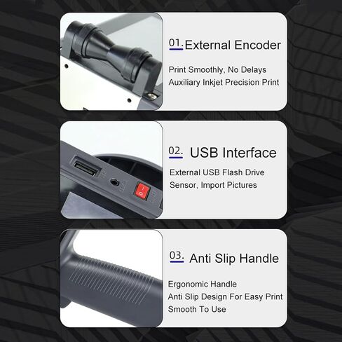 Handheld Inkjet Printer 4.3 Touch Screen 29 Languages | Portable coder for barcode QR date on carton wood plastic with quick drying ink in Kuwait