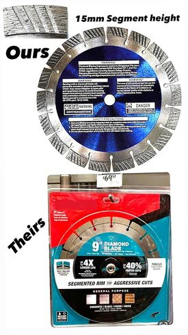 9'' Diamond Blade All-Purpose fits Stihl TSA 230 9-inch Cut Off Machine in Kuwait