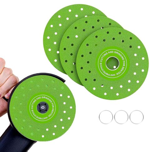 3PCS 115mm Diamond Cutting Disc, Vacuum Brazed Tile Grinder Blade | Ultra-thin diamond blade with multi-pore design for porcelain, ceramic, granite and marble cutting with smooth performance in Kuwait